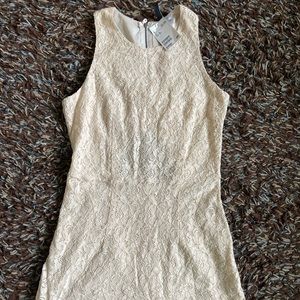 Lace mini cut out dress